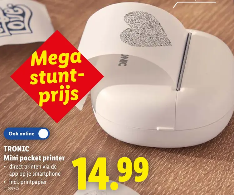 Promotie: Mini pocket printer