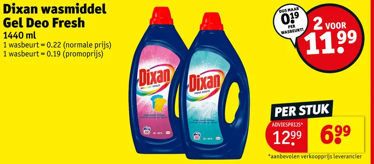 Promotie: Wasmiddel Gel Deo Fresh