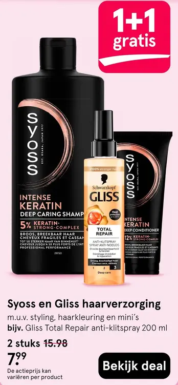 Aanbieding: Syoss en Gliss haarverzorging