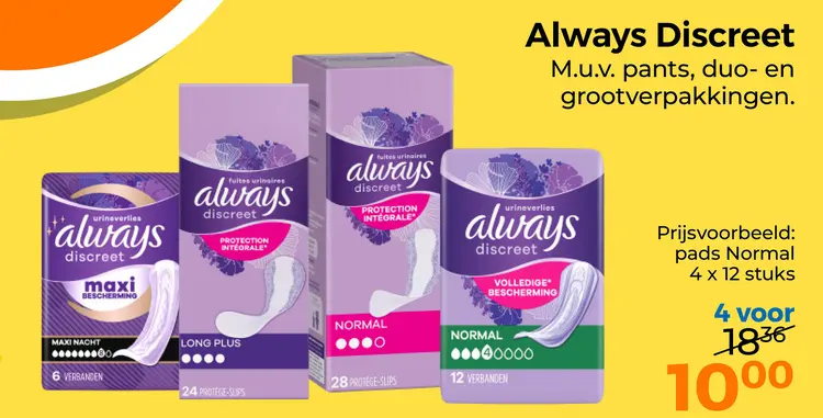 Aanbieding: Always Discreet