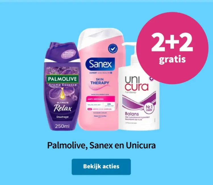 Promotie: Palmolive, Sanex en Unicura