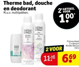 Aanbieding: Therme bad, douche en deodorant