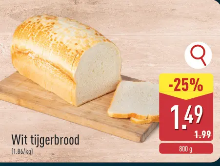 Promotie: Wit tijgerbrood