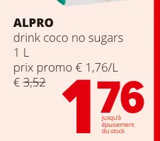 Offre: Drink coco no sugars