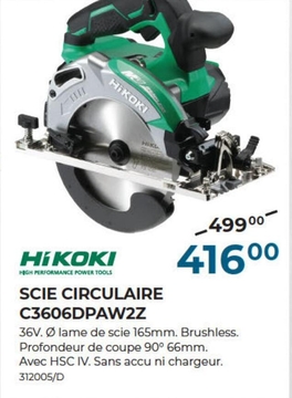 Offre: SCIE CIRCULAIRE C3606DPAW2Z