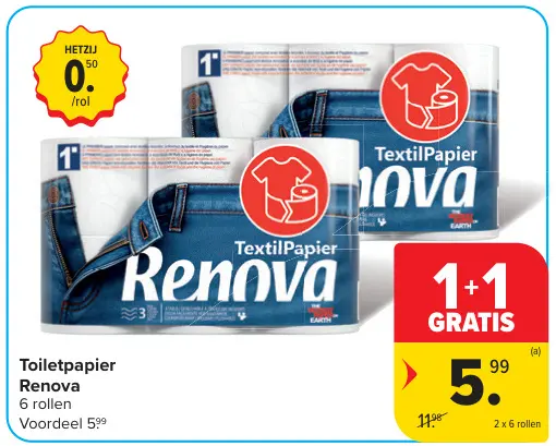 Promotie: Toiletpapier