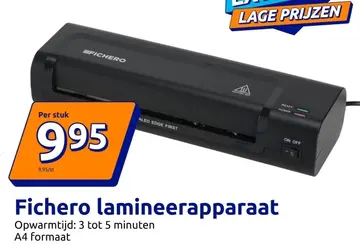 Aanbieding: Fichero lamineerapparaat