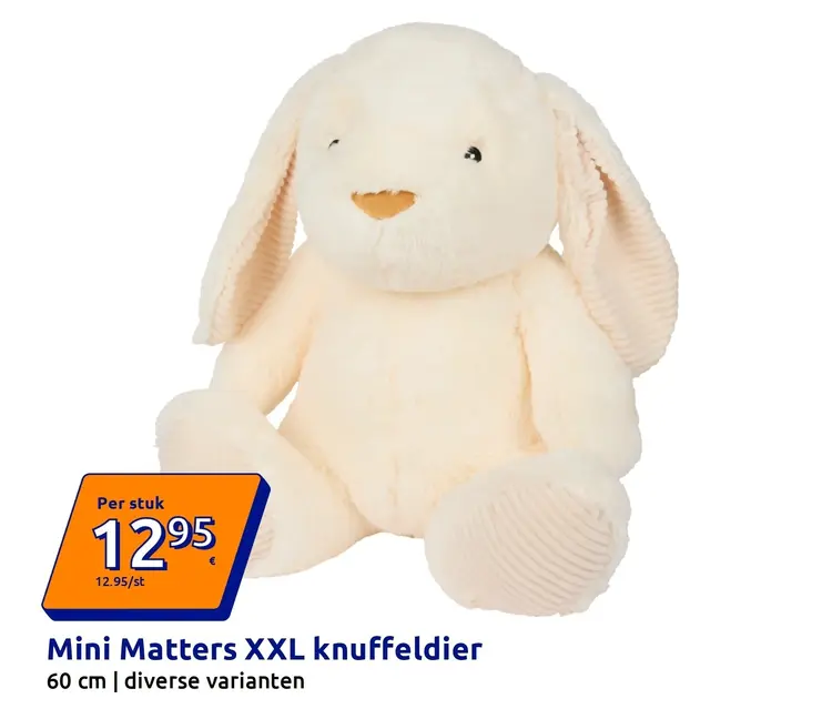 Promotie: Mini Matters XXL knuffeldier