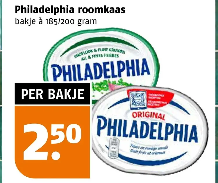 Aanbieding: Philadelphia roomkaas