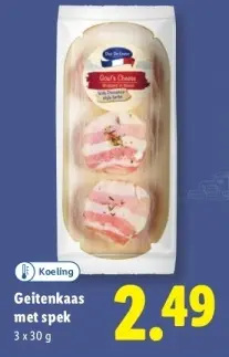 Aanbieding: Geitenkaas met spek