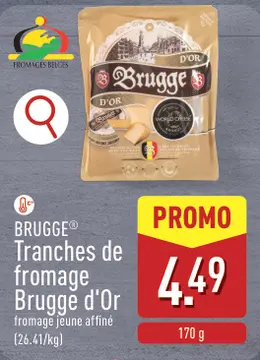 Offre: Tranches de fromage Brugge d'Or