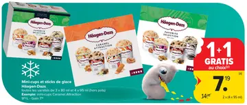 Offre: Mini-cups et sticks de glace