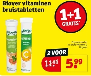 Promotie: Biover vitaminen bruistabletten