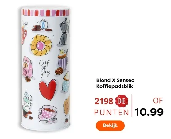 Aanbieding: Koffiepadsblik