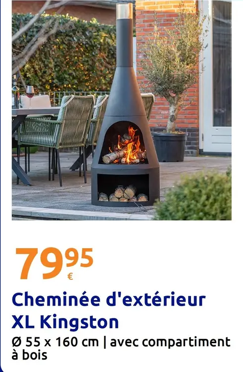 Offre: Cheminée d'extérieur XL Kingston