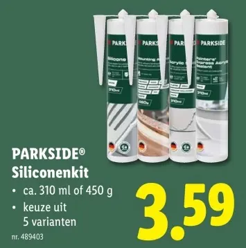 Promotie: Siliconenkit