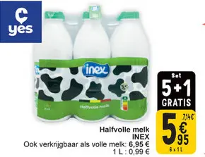 Aanbieding: Halfvolle melk