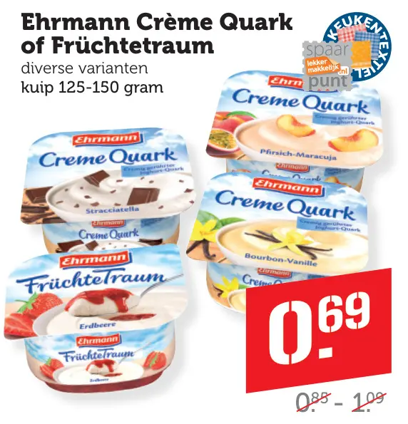 Aanbieding: Crème Quark of Früchtetraum