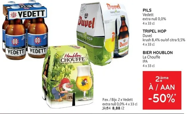 Offre: Vedett / Duvel / La Chouffe