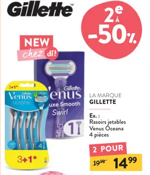 Offre: Rasoirs jetables Venus Oceana