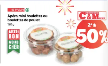 Offre: Apéro mini boulettes ou boulettes de poulet