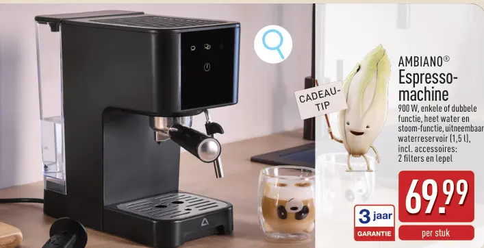 Promotie: Espressomachine