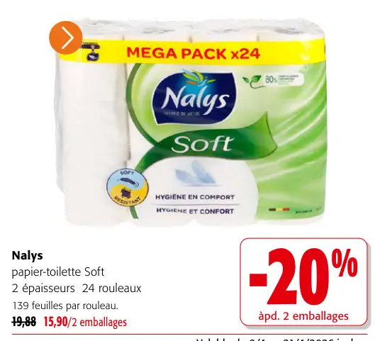 Offre: Papier-toilette Soft