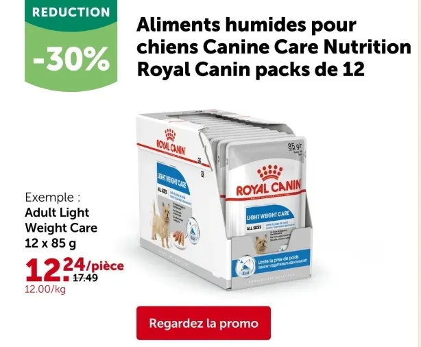Offre: Aliments humides pour chiens Canine Care Nutrition
