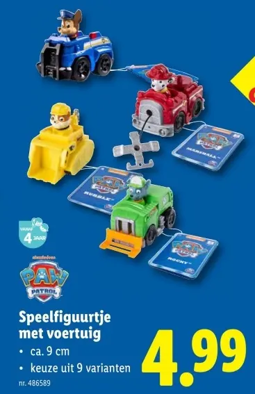 Aanbieding: Speelfiguurtje met voertuig
