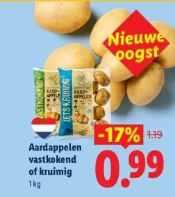 Aanbieding: Aardappelen vastkokend of kruimig