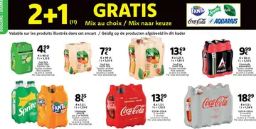 Offre: Produits de Fanta, Sprite, FuzeTea, Coca-Cola et Aquarius