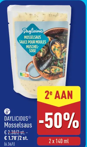 Promotie: Mosselsaus
