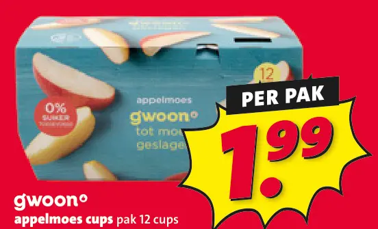 Aanbieding: Appelmoes cups