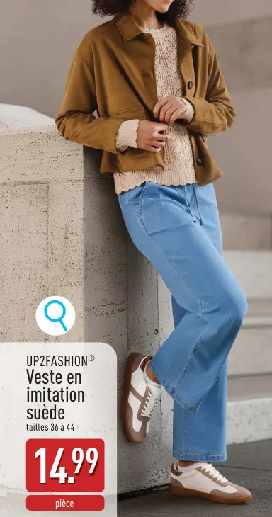 Offre: Veste en imitation suède