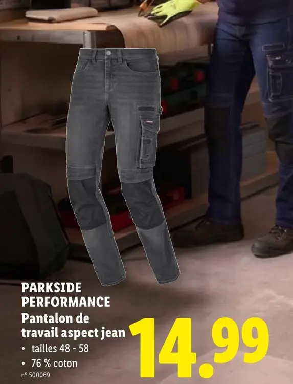 Offre: Pantalon de travail aspect jean