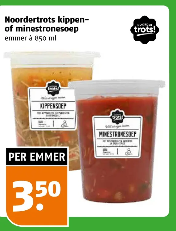 Aanbieding: Kippen- of minestronesoep