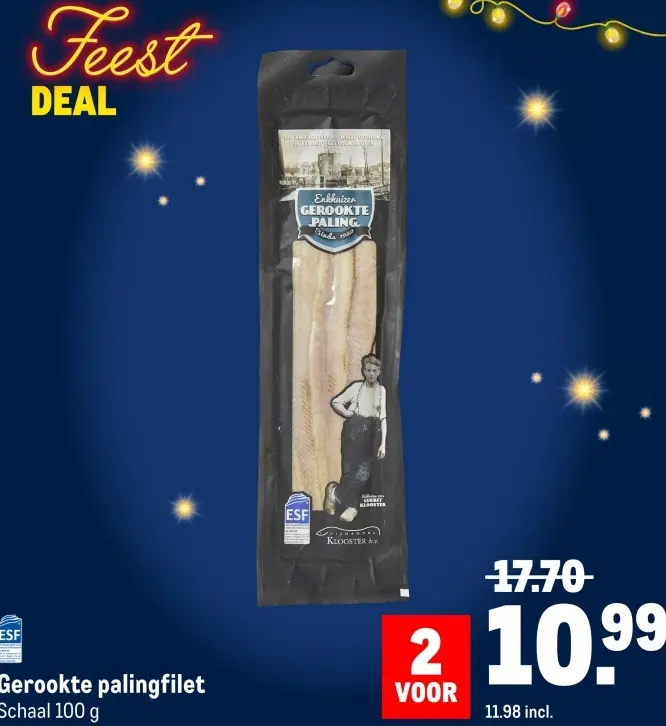 Aanbieding: Gerookte palingfilet