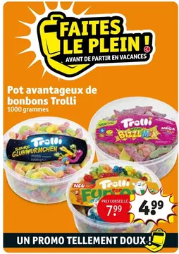 Offre: Pot avantageux de bonbons Trolli