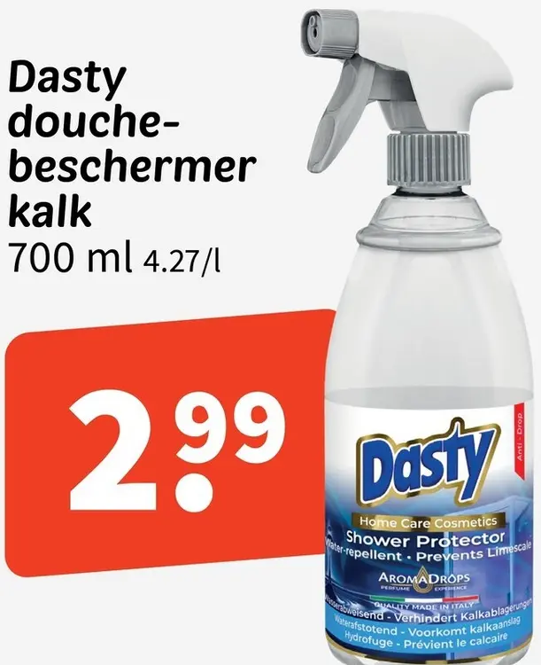 Aanbieding: Dasty Douchebeschermer kalk