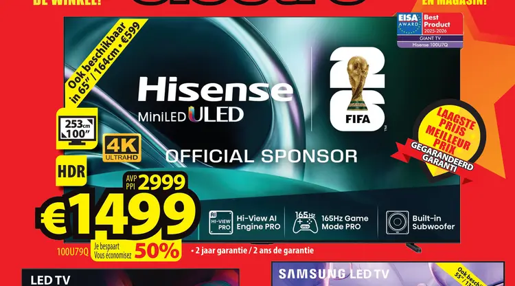Promotie: Hisense MiniLED ULED TV