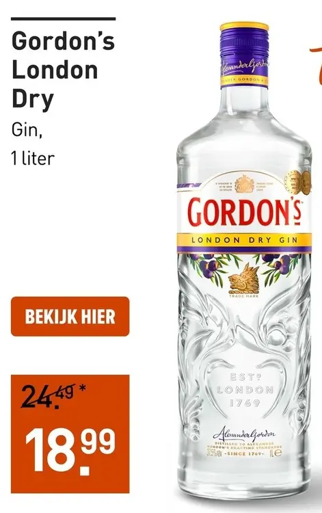 Aanbieding: Gordon's London Dry