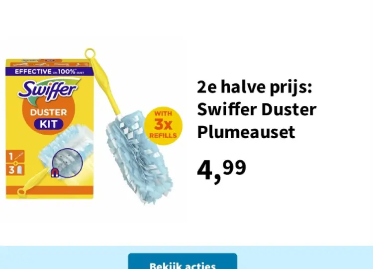 Aanbieding: Swiffer Duster Plumeauset