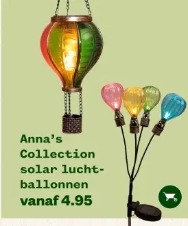 Aanbieding: Anna's Collection solar luchtballonnen