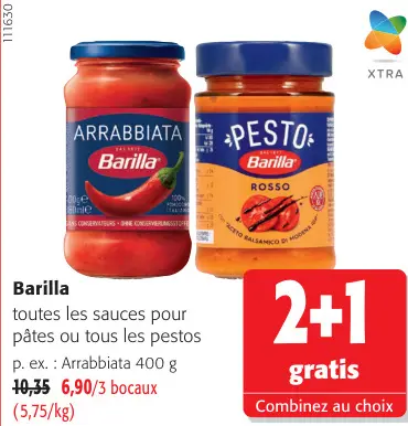 Offre: Sauces pour pâtes ou pestos