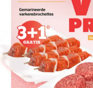 Aanbieding: Gemarineerde varkensbrochettes