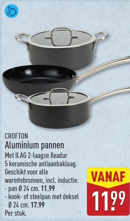 Aanbieding: Aluminium pannen
