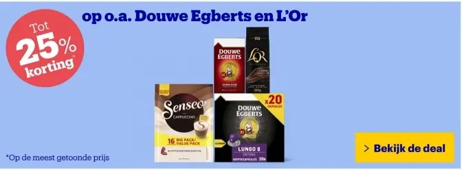 Aanbieding: Douwe Egberts en L'Or