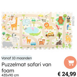 Aanbieding: Puzzelmat safari van foam