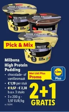 Promotie: High Protein Pudding