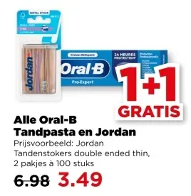 Aanbieding: Tandpasta en Jordan
